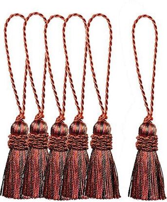 图片 Paseo 日本 装饰流苏4 cm 6个装红色 FT - 22rd - 6